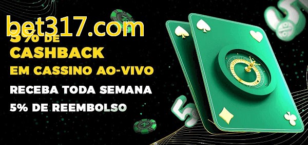 Promoções do cassino ao Vivo bet317.com